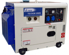 Сварочный дизельный генератор TSS DGW 200 ES, 230 В, 3.0 кВт
