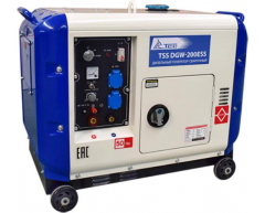 Сварочный дизельный генератор TSS DGW 200 ESS, 230 В, 3.0 кВт
