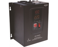 Стабилизатор напряжения электронный Elitech АСН 2000 РН, напольный Тип установки, 2.0 Максимальная мощность, 100-260 Диапазон стабилизации, 220 Выходное напряжение