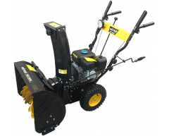 Снегоуборочная машина бензиновая Huter SGC 4800 E, самоходный Тип передвижения, 5 Количество скоростей, 56 см, есть Фара освещения, нет Подогрев ручек, Huter Производитель двигателя