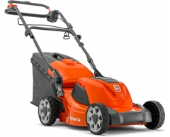 Газонокосилка электрическая Husqvarna LC 141 C, несамоходная Тип передвижения, 41 см, нет Боковой выброс, опция Мульчирование, 50 л, электрический Тип двигателя
