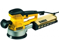 Эксцентриковая шлифмашина DeWalt D 26410, 150 Диаметр шлифовальной подошвы, 3.0/6.0 Амплитуда колебаний, 400 Мощность