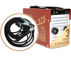 Сварочный инвертор Торус 175 + провода, 230 В, 4.6 кг, 30-175 А