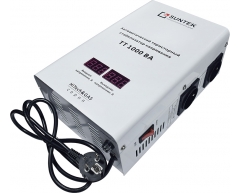 Стабилизатор напряжения тиристорный Suntek ТТ 1000 ВА, напольный Тип установки, 1.0 Максимальная мощность, 120-280 Диапазон стабилизации, 220 Выходное напряжение