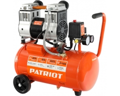 Компрессор безмасляный Patriot WO 24-220, 24 л, 200 л/мин, 1.25 кВт, 230 В
