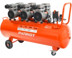 Компрессор безмасляный Patriot WO 100-440, 100 л, 440 л/мин, 2.5 кВт, 230 В
