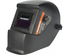 Маска сварщика Patriot 351 D, 90х35 Размер экрана, 2 Количество сенсоров, 9-13 Степень затемнения, 0.48 Вес нетто