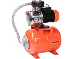 Насосная станция Patriot PW 1200-24 INOX, чистая Назначение насоса, 63 л/мин, 40 м, 24 л, 1200 Вт