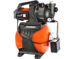 Насосная станция Patriot PW 1200-24 ST, чистая Назначение насоса, 63 л/мин, 48 м, 24 л, 1200 Вт