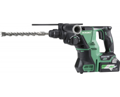 Перфоратор аккумуляторный HiKOKI DH 36 DPA, трехрежимный Количество режимов, 3.9 Вес нетто, Li-Ion Тип аккумулятора, 36 Напряжение аккумулятора, 2.5 Емкость аккумулятора