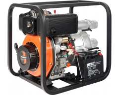 Мотопомпа дизельная Patriot MPD 3072 SFE, 1200 л/мин, 25 м