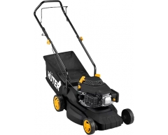 Газонокосилка бензиновая Huter GLM 3.5 LT, несамоходная Тип передвижения, 42 см, нет Боковой выброс, нет Мульчирование, 40 л, Huter Производитель двигателя