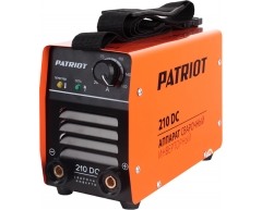 Сварочный инвертор Patriot 210 DC MMA, 230 В, 4.4 кг, 20-180 А