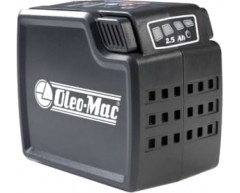 Аккумулятор Oleo-Mac 40 В 2.5 Ач OM, Li-Ion Тип аккумулятора, 40 Напряжение аккумулятора, 2.5 Емкость аккумулятора