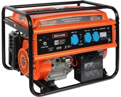 Бензиновый генератор Patriot SRGE 6500 E, 230 В, 5.0 кВт