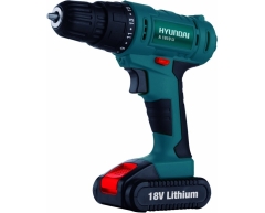Дрель-шуруповерт аккумуляторная Hyundai A 1810 Li, 18 max, 26 max, 10 max, Li-Ion Тип аккумулятора, 18 Напряжение аккумулятора, 1.5 Емкость аккумулятора