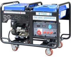 Бензиновый генератор TSS SGG 12000 EH3, трехфазный, 12, Loncin, электростартер, 40 л
