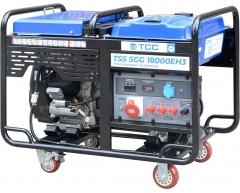 Бензиновый генератор TSS SGG 18000 EH3, трехфазный, 17, Loncin, электростартер, 40 л