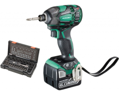 Шуруповерт аккумуляторный ударный HiKOKI WH 14 DBDL2, 170 max, шестигранник Тип патрона, Li-Ion Тип аккумулятора, 14.4 Напряжение аккумулятора, 3.0 Емкость аккумулятора