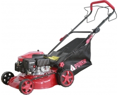Газонокосилка бензиновая A-iPower ALM 41 S, самоходная Тип передвижения, 41 см, нет Боковой выброс, нет Мульчирование, 55 л, A-iPower Модель двигателя
