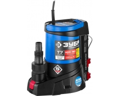 Насос дренажный ЗУБР АкваСенсор НПЧ-Т7-550, чистая Назначение насоса, 166 л/мин, 550 Вт