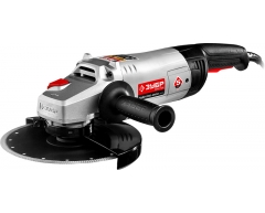 Угловая шлифмашина ЗУБР УШМ-230-2600 ПМ3, 230 мм, 2600 Вт, 6000 об/мин