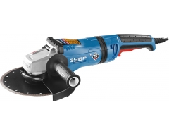 Угловая шлифмашина ЗУБР УШМ-П230-2100 ПВ, 230 мм, 2100 Вт, 6000 об/мин