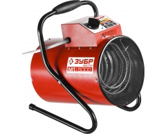 Тепловая пушка электрическая ЗУБР ЗТП-М1-5000, 3.0-4.5 кВт, 315 м3/ч