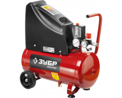 Компрессор безмасляный ЗУБР ЗКП-190-24-1.5, 24 л, 190 л/мин, 1.5 кВт, 230 В