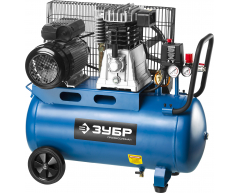 Компрессор масляный ЗУБР ЗКПМ-440-50-Р-2.2, 50 л, 440 л/мин, 2.2 кВт, 230 В