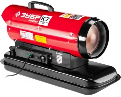 Тепловая пушка дизельная ЗУБР ДП-К7-15000, 15 кВт, 300 м3/ч, 18.5 л, дизельное Вид топлива