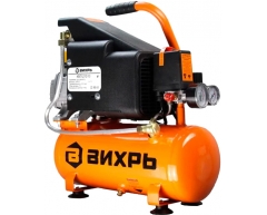 Компрессор масляный Вихрь КМП-210/10, 10 л, 210 л/мин, 1.6 кВт
