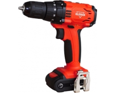 Дрель-шуруповерт аккумуляторная Elitech ДА 10.8 СЛК2 (2.0 Ач), 23 max, 20 max, 10 max, Li-Ion Тип аккумулятора, 10.8 Напряжение аккумулятора, 2.0 Емкость аккумулятора