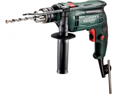 Дрель ударная Metabo SBE 650 (БЗП) с набором оснастки, 30 max, 13 max, 14 max, 650 Мощность