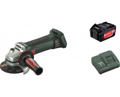 Аккумуляторная угловая шлифмашина Metabo W 18  LTX 125 (1x4.0 Ач), 125, Li-pol, 18, 3.5