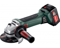 Аккумуляторная угловая шлифмашина Metabo W 18 LTX 125 (2x4.0 Ач)