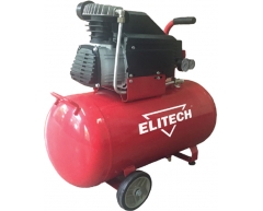 Компрессор безмасляный Elitech КПБ 220/50, 50 л, 220 л/мин, 1.5 кВт, 220 В