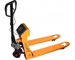 Тележка гидравлическая с весами PROLIFT CW 25-1150x550-P/P-Y, 2500 Грузоподъемность, 195 Высота подъема, 1150 Длина вил