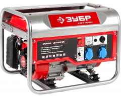 Бензиновый генератор ЗУБР ЗЭСБ-2200, 230 В, 2.0 кВт