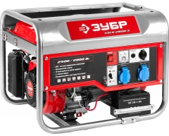 Бензиновый генератор ЗУБР ЗЭСБ-2800-Э, 230 В, 2.5 кВт