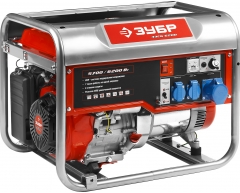 Бензиновый генератор ЗУБР ЗЭСБ-6200, 230 В, 5.7 кВт