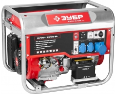 Бензиновый генератор ЗУБР ЗЭСБ-6200-ЭА, 230 В, 5.7 кВт