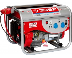 Газовый генератор ЗУБР ЗЭСГ-5500, 230 В, 5.0 кВт