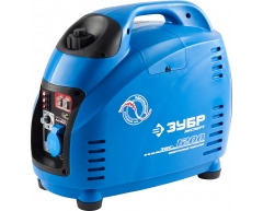 Инверторный бензиновый генератор ЗУБР ЗИГ-1200, 230 В, 1.0 кВт