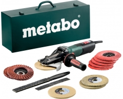 Угловая шлифмашина Metabo WEVF 10-125 Quick Inox SET, 125 мм, 1000 Вт, 2000-7600 об/мин