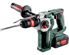 Перфоратор аккумуляторный Metabo KHA 18 LTX BL 24 Quick (2x4.0 Ач), 2.2 Энергия удара, 3.6 Вес нетто, Li-Ion Тип аккумулятора, 18 Напряжение аккумулятора, 4.0 Емкость аккумулятора