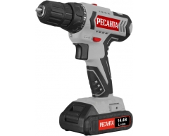 Дрель-шуруповерт аккумуляторная Ресанта ДА-14-2Л, 45 max, 25 max, 10 max, Li-Ion Тип аккумулятора, 14.4 Напряжение аккумулятора, 2.0 Емкость аккумулятора