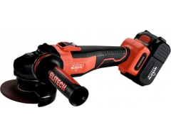 Аккумуляторная угловая шлифмашина Elitech МШУ 18 БЛ (Е2213.001.02), 125 Диаметр диска, Li-Ion Тип аккумулятора, 18 Напряжение аккумулятора, 4.0 Емкость аккумулятора