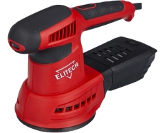 Эксцентриковая шлифмашина Elitech МШЭ 0412 Э, 125 Диаметр шлифовальной подошвы, 2 Амплитуда колебаний, 400 Мощность