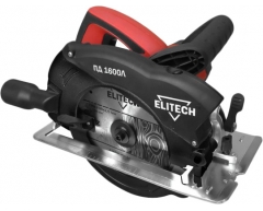 Циркулярная пила Elitech ПД 1600 Л, 190 Диаметр диска, 65 90°, 1600 Мощность